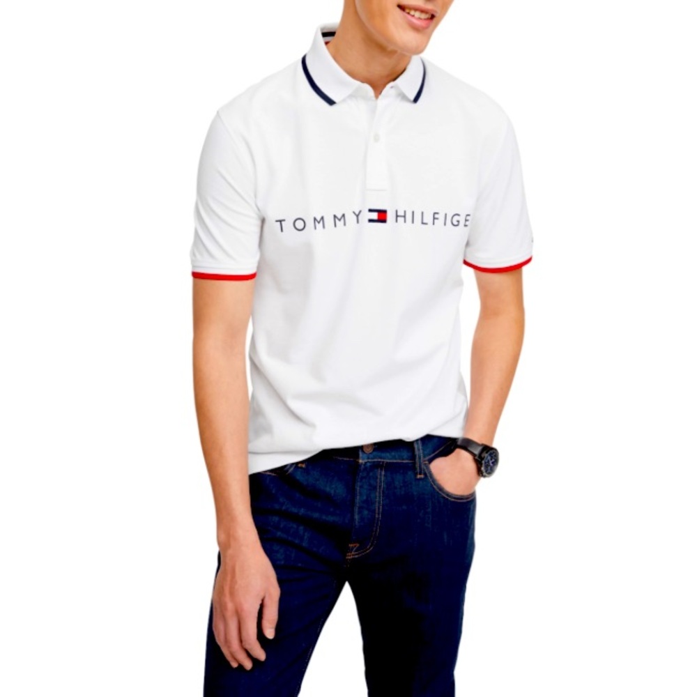 Tommy Hilfiger White Polo Shirt for Men